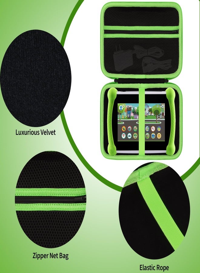 Peyyargo Storage Case Compatible with Leapfrog LeapPad Academy/LeapPad Ultimate/Epic Academy Edition Learning Tablet (Black + Green) - Image 4